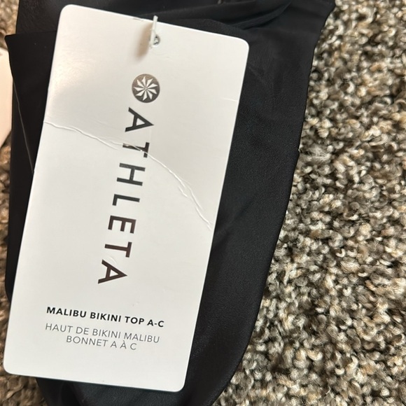 NWT! Athleta Black Malibu Bikini Top A-C - Multiple Sizes 💙 - Picture 5 of 6